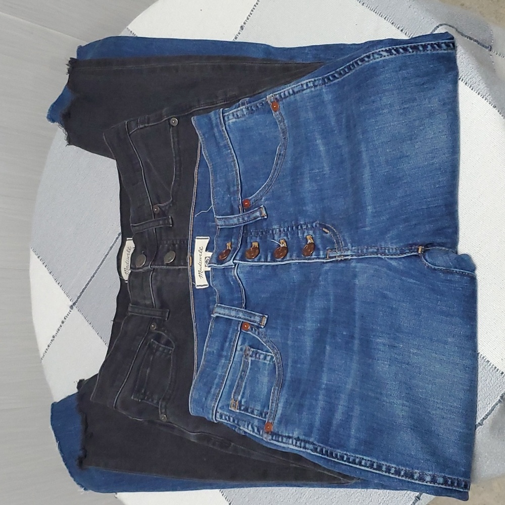 Madewell high rise skinny sz 26/27 bundle blue & dust black